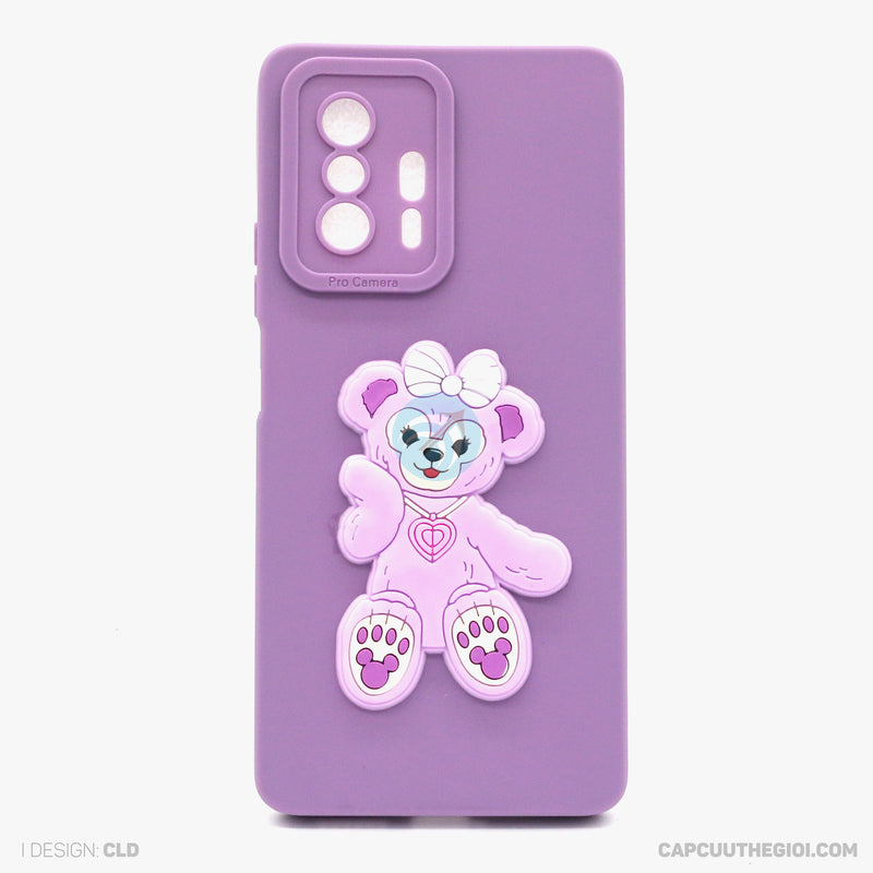 Ốp lưng MI 11T silicon màu hình nổi