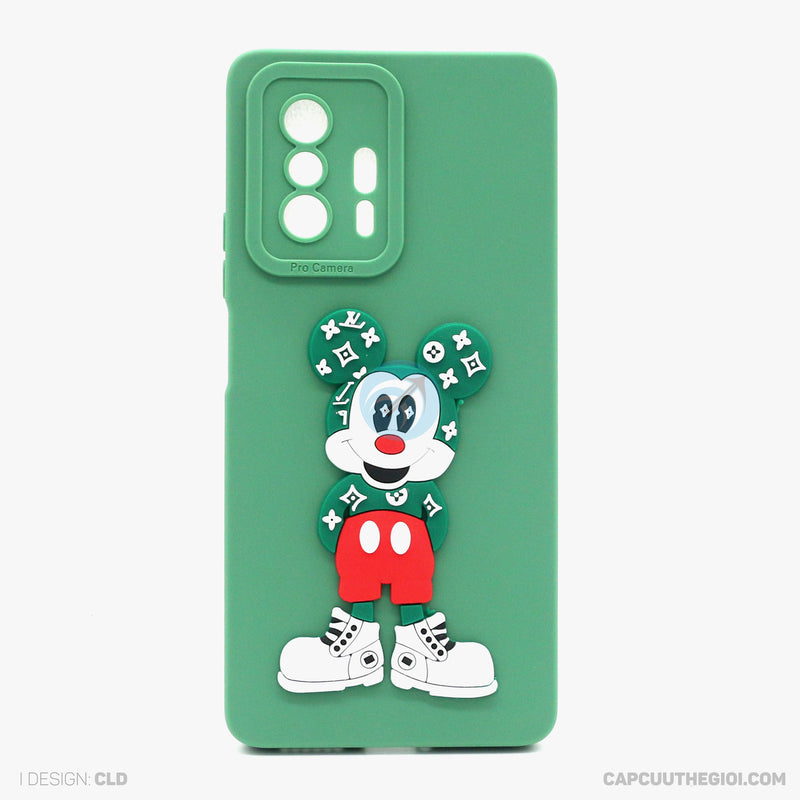 Ốp lưng MI 11T silicon màu hình nổi