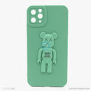 Ốp lưng IPHONE 11 PRO MAX hình gấu nổi có giá đỡ silicon màu