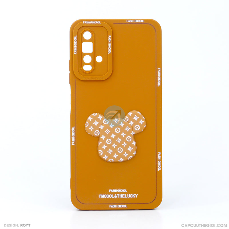 Ốp lưng MI NOTE 9 dẻo màu hình gấu nổi