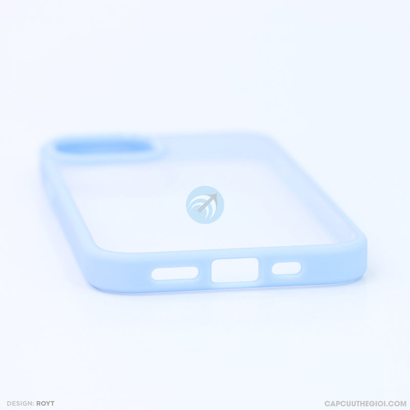Ốp lưng IPHONE 13 6.1 lưng trong viền xanh biển LIKGUS