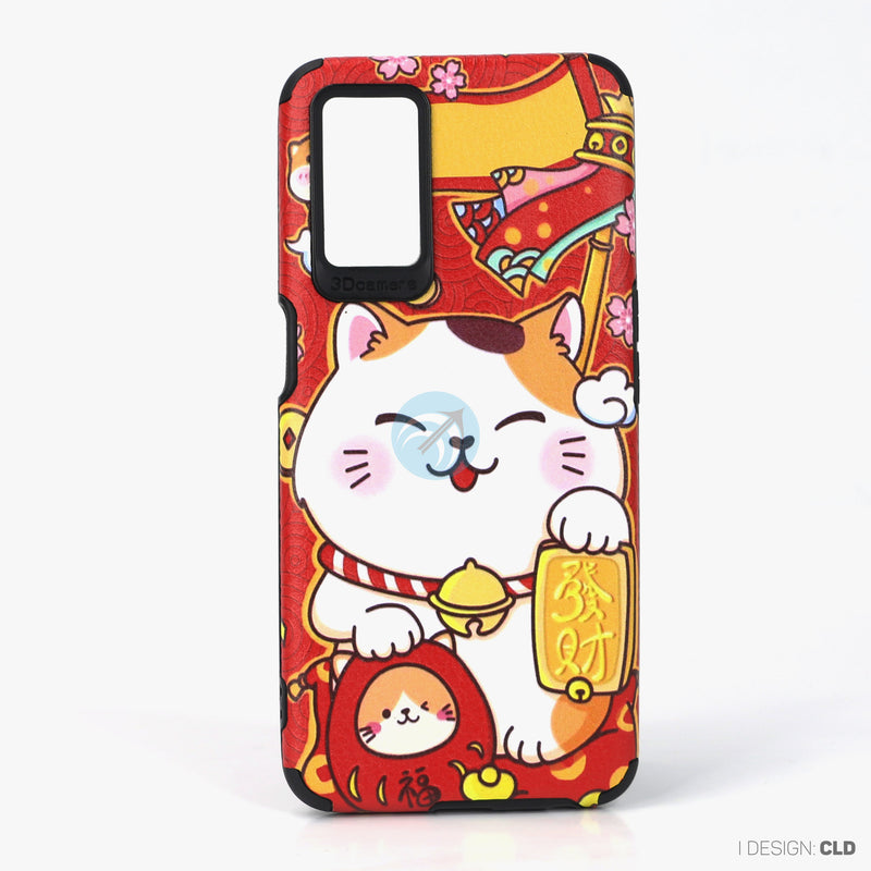 Ốp lưng OPPO A16 dẻo hình mèo thần tài