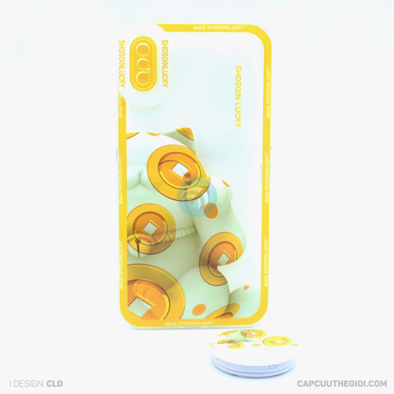 ỐP LƯNG IPHONE X/XS TRONG IN HÌNH KÈM POD