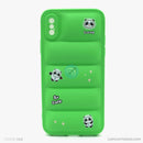 Ốp lưng IPHONE X/XS nhấn sóng màu Silicon