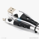 Cáp sạc usb A to micro 2.4A 1,2 mét màu xám HOCO U105 bao test 7 ngày