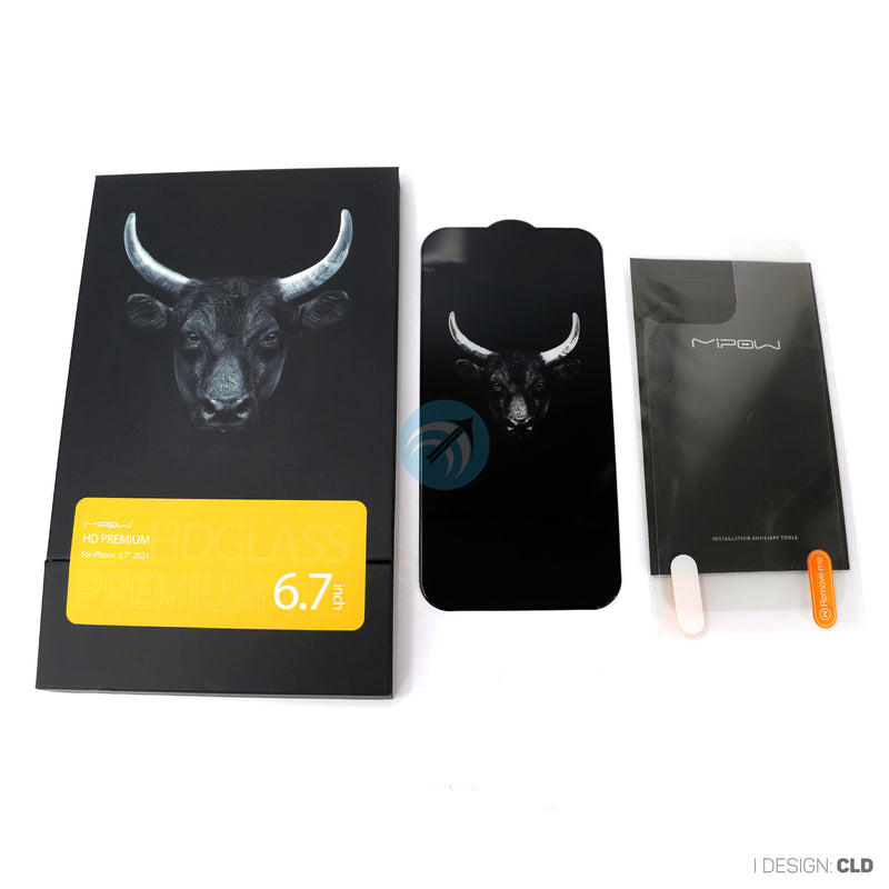 Cường lực IPHONE 13 PRO MAX MIPOW KINGBULL PREMIUM HD (2.7D) BJ321