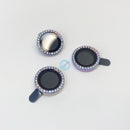 Bảo vệ camera 7 màu IPHONE 12 PRO MAX KUZOOM 3 mắt (TITAN ĐÍNH ĐÁ)