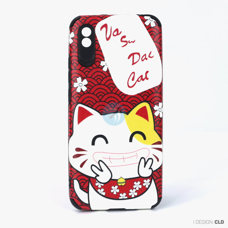 Ốp lưng MI 9A dẻo hình mèo thần tài
