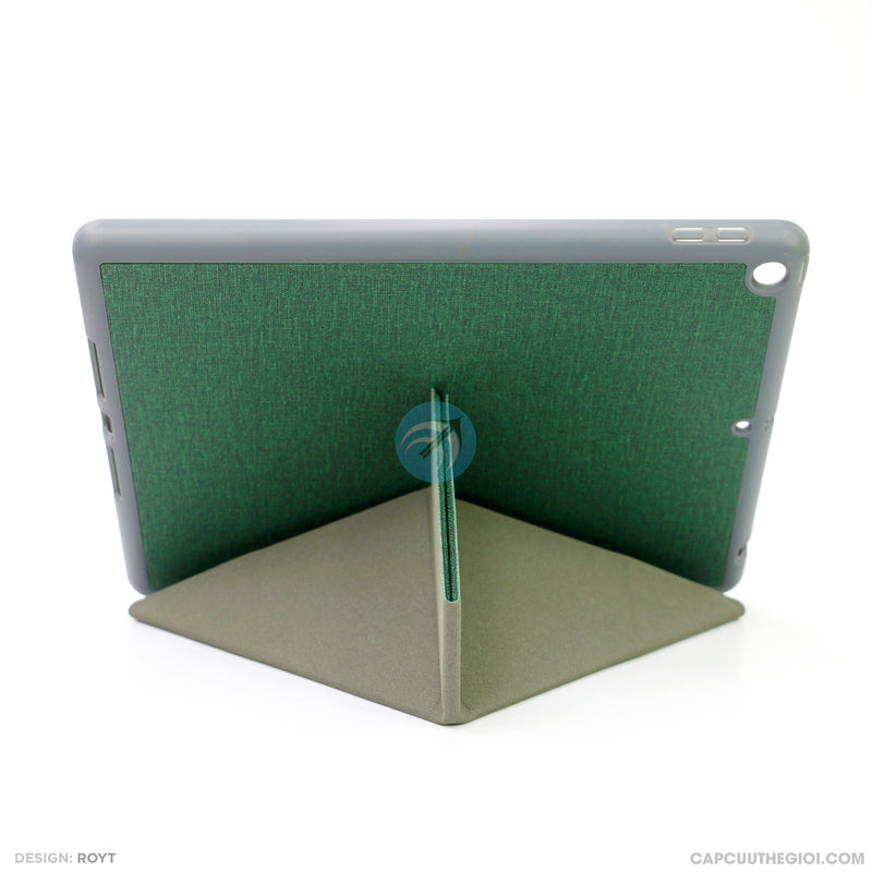 Bao da IPAD 10.2 2020 2021 tam giác vải màu ( MUTURAL )