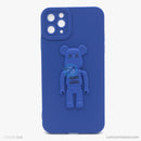 Ốp lưng IPHONE 11 PRO MAX hình gấu nổi có giá đỡ silicon màu