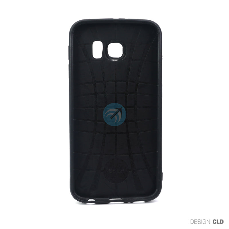 ỐP LƯNG DA ĐIỆN THOẠI SAMSUNG S6 AUTO DẺO ĐEN