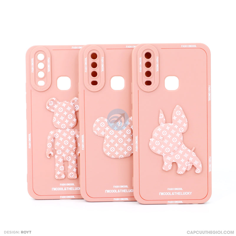 Ốp lưng VIVO Y17 dẻo màu hình gấu nổi