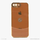 Ốp lưng IPHONE 7+/8+ silicon màu viền si có táo