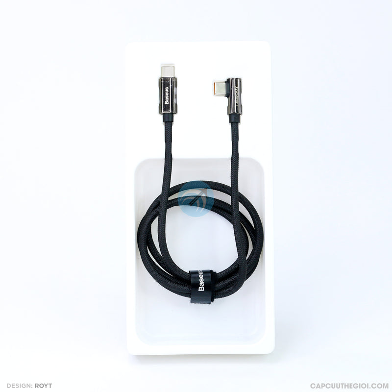 Cáp sạc type C to type C 100W 1 mét 20V-5A BASEUS CATCS-A bh03t
