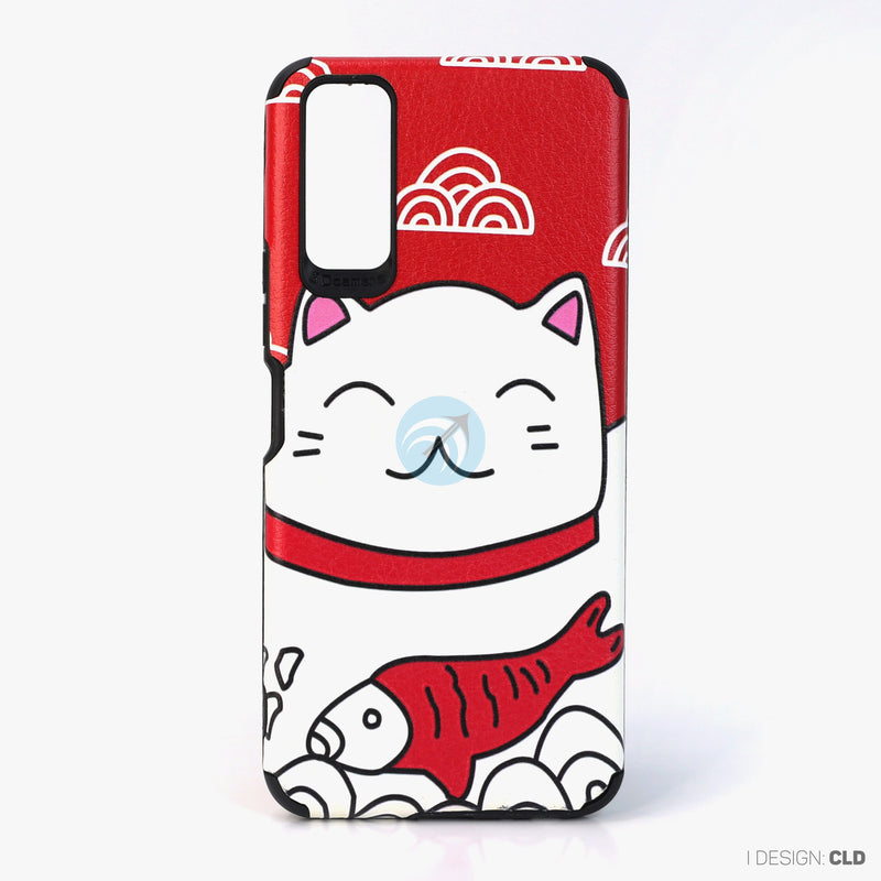 Ốp lưng VIVO Y12S dẻo hình mèo thần tài