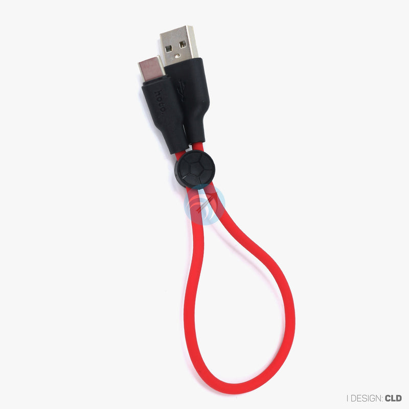 Cáp sạc usb A to type C 3A silicone 0.25 mét HOCO X21 PLUS bh01t