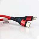 Cáp Sạc PISEN Quick PD20W Type C to Lightning (C To L ) 3A braided 1000mm - (XD-CLPD05-1000)