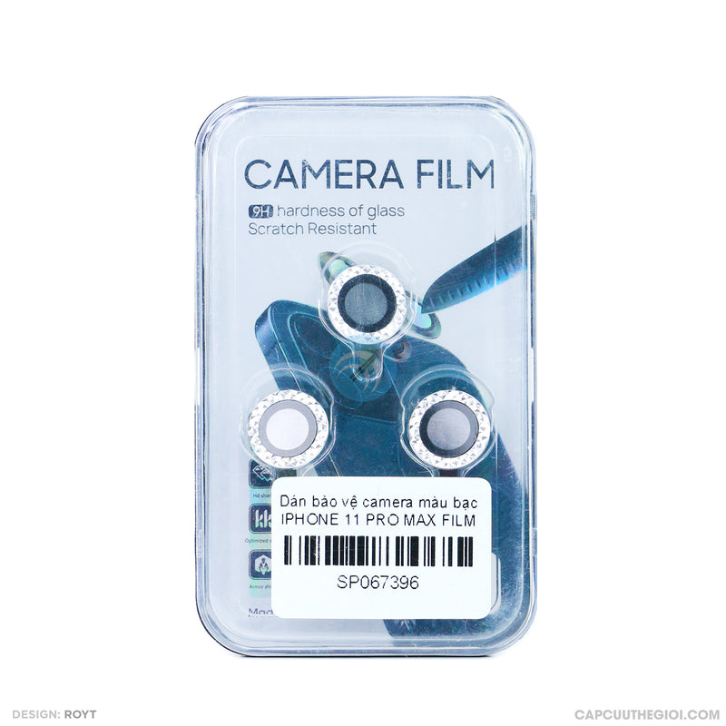 Dán bảo vệ camera màu bạc IPHONE 11 PRO MAX FILM 3D